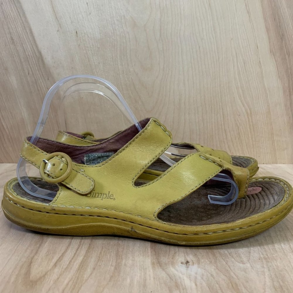 Simple Primitive Leather Strappy Comfort Sandals Size 11